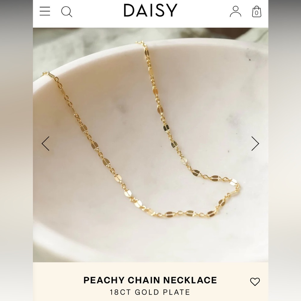 Daisy London Peachy Chain Necklace